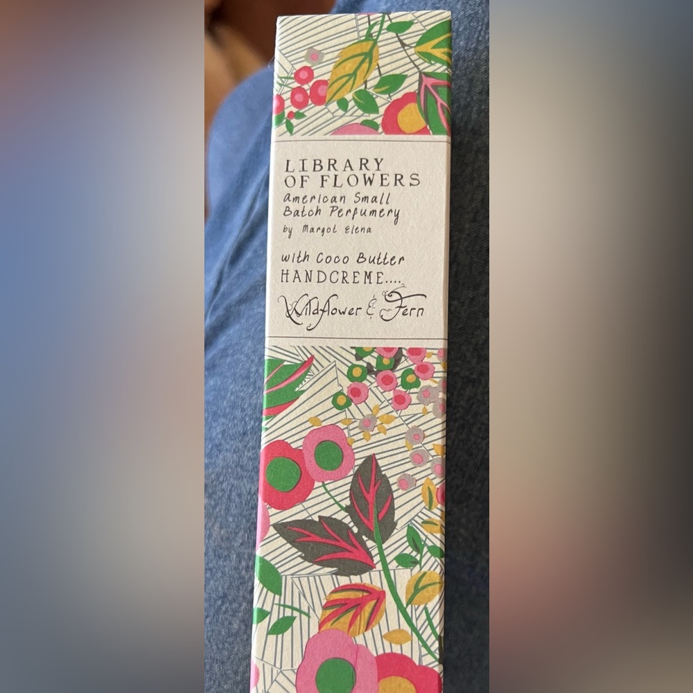 LIBRARY OF FLOWERS by Margot Elena Wildflower & Fern Handcreme 2.3 fl. oz. NIB